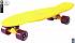 Скейтборд виниловый Y-Scoo Big Fishskateboard 27" 402-Y с сумкой, желто-фиолетовый  - миниатюра №1